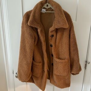 Princess Polly fleece trench coat